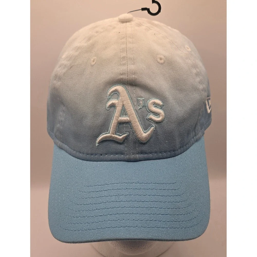 New Era Oakland Athletics Hat Blue Ombre 9TWENTY Strapback Cap MLB‎ Baseball NWT
